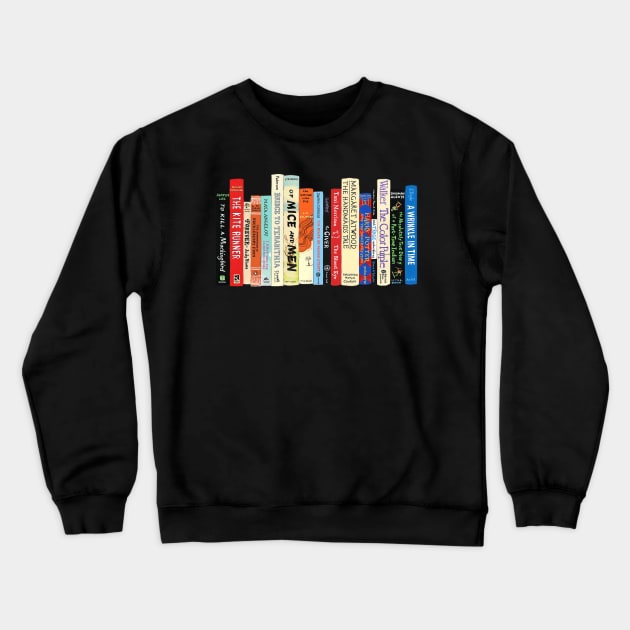 Banned Books Stack Crewneck Sweatshirt by HipHopTees